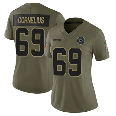 Ajani Cornelius Women's Limited Olive Dallas Cowboys 2025 Salute to Service Jersey