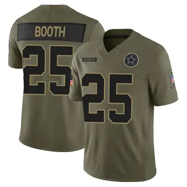 Andrew Booth Youth Limited Olive Dallas Cowboys 2025 Salute to Service Jersey