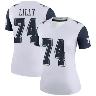 Bob Lilly Women's Legend White Dallas Cowboys Color Rush Jersey
