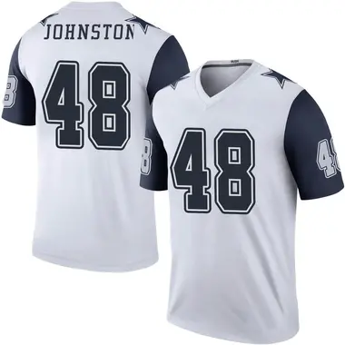 Daryl Johnston Men's Legend White Dallas Cowboys Color Rush Jersey
