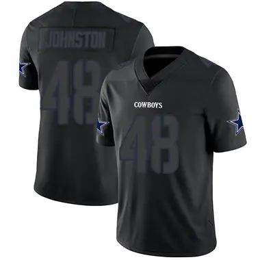 Daryl Johnston Men's Limited Black Impact Dallas Cowboys Jersey