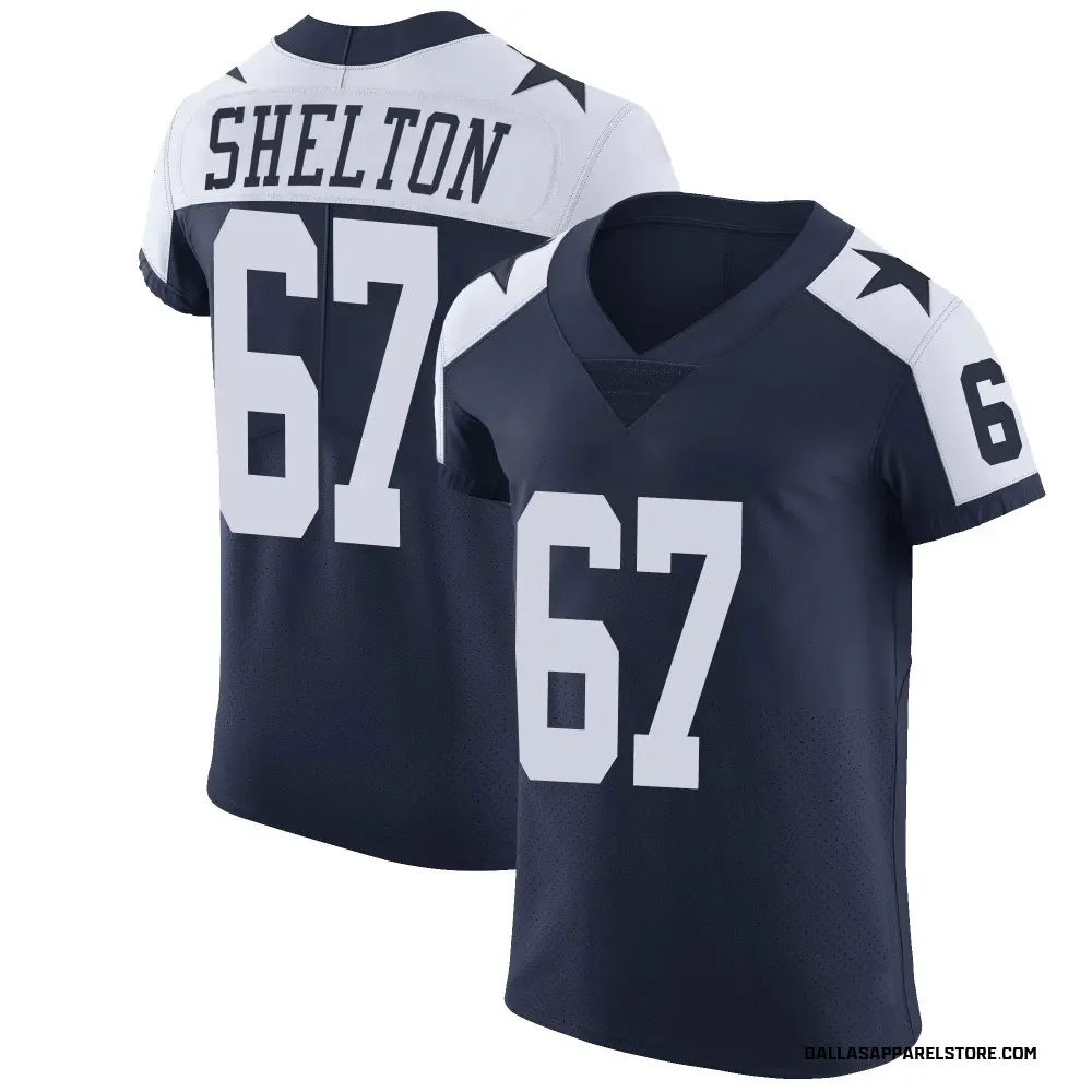 Drew Shelton Men's Elite Navy Dallas Cowboys Alternate Vapor Untouchable Jersey