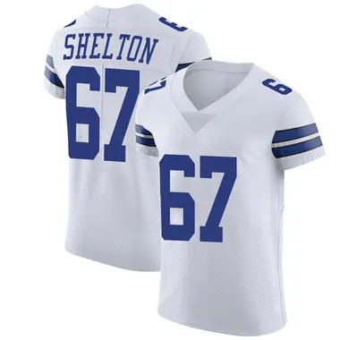 Drew Shelton Men's Elite White Dallas Cowboys Vapor Untouchable Jersey