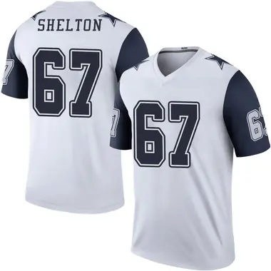 Drew Shelton Men's Legend White Dallas Cowboys Color Rush Jersey