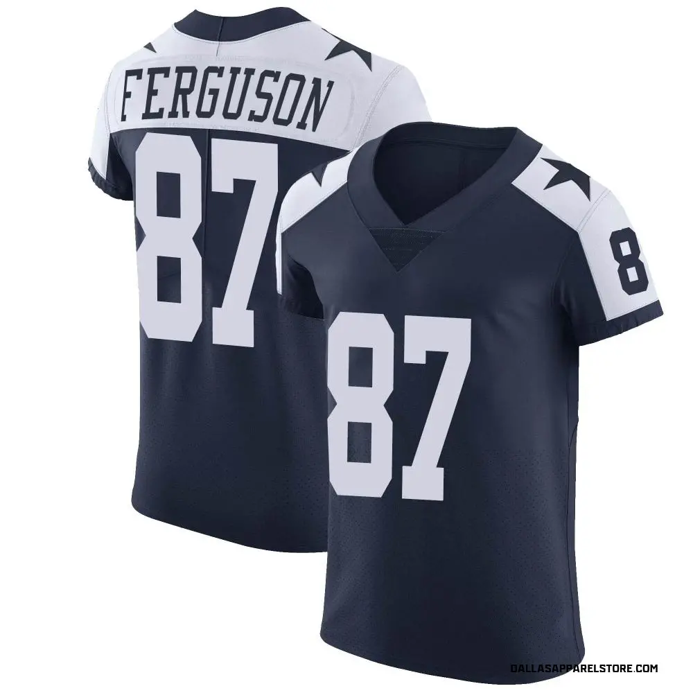 Jake Ferguson Men's Elite Navy Dallas Cowboys Alternate Vapor Untouchable Jersey