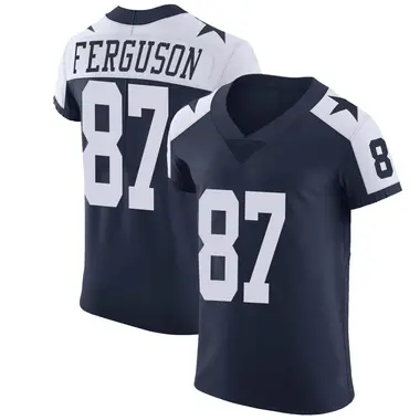 Jake Ferguson Men's Elite Navy Dallas Cowboys Alternate Vapor Untouchable Jersey