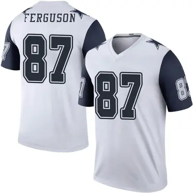 Jake Ferguson Youth Legend White Dallas Cowboys Color Rush Jersey