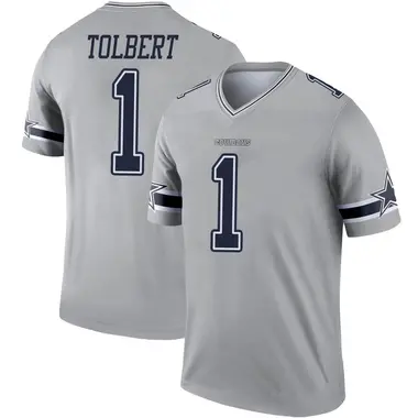 Jalen Tolbert Men's Legend Gray Dallas Cowboys Inverted Jersey