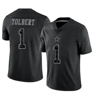 Jalen Tolbert Men's Limited Black Dallas Cowboys Reflective Jersey