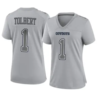 Jalen Tolbert Women's Game Gray Dallas Cowboys Atmosphere Fashion Jersey