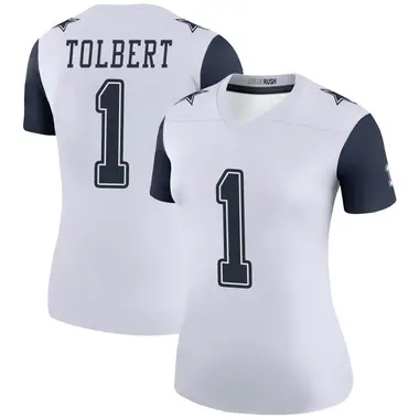 Jalen Tolbert Women's Legend White Dallas Cowboys Color Rush Jersey