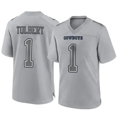 Jalen Tolbert Youth Game Gray Dallas Cowboys Atmosphere Fashion Jersey