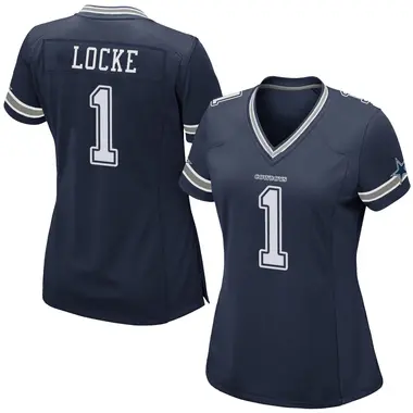 P.J. Locke Women's Game Navy Dallas Cowboys Team Color Jersey