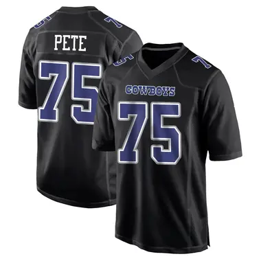 Shiyazh Pete Men's Game Black Dallas Cowboys Carbon Fashion Jersey
