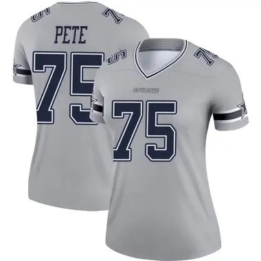 Shiyazh Pete Women's Legend Gray Dallas Cowboys Inverted Jersey