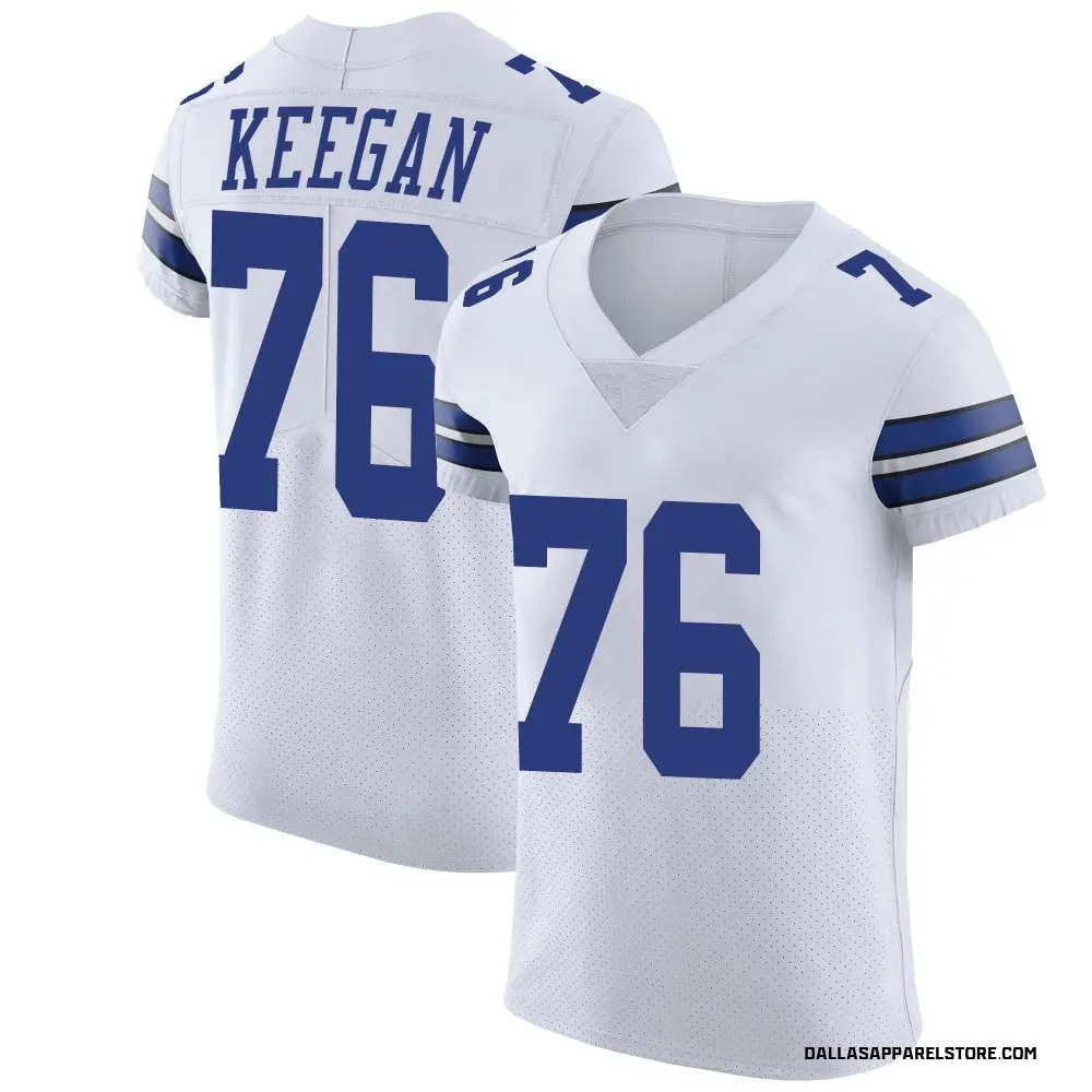 Trevor Keegan Men's Elite White Dallas Cowboys Vapor Untouchable Jersey