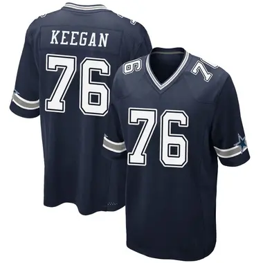 Trevor Keegan Men's Game Navy Dallas Cowboys Team Color Jersey