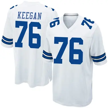 Trevor Keegan Men's Game White Dallas Cowboys Jersey