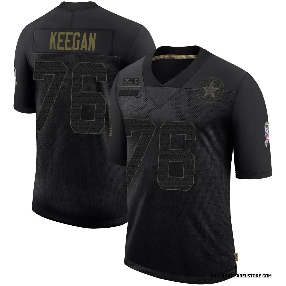 Trevor Keegan Men's Limited Black Dallas Cowboys 2020 Salute To Service Jersey