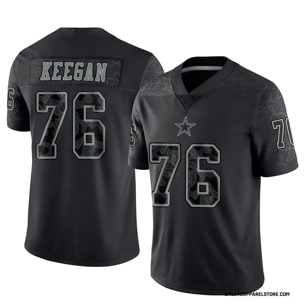 Trevor Keegan Men's Limited Black Dallas Cowboys Reflective Jersey