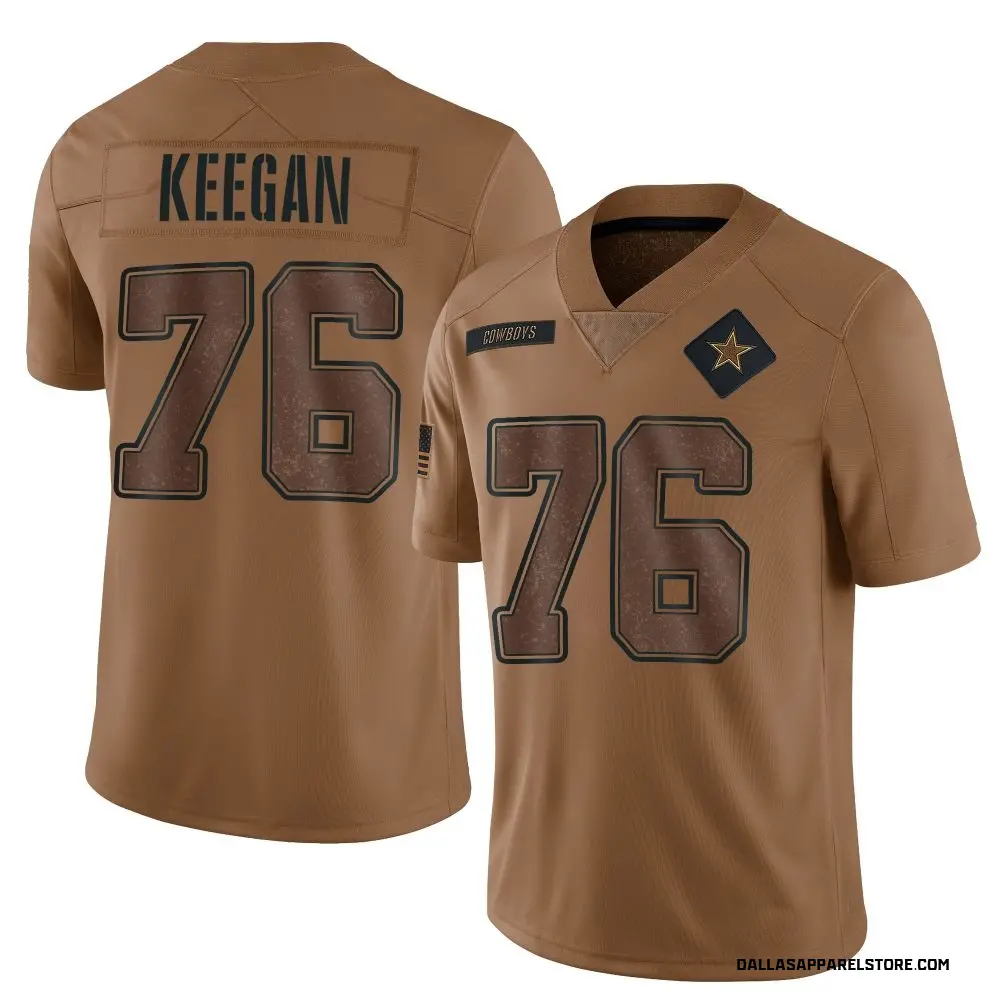 Trevor Keegan Men's Limited Brown Dallas Cowboys 2023 Salute To Service Jersey