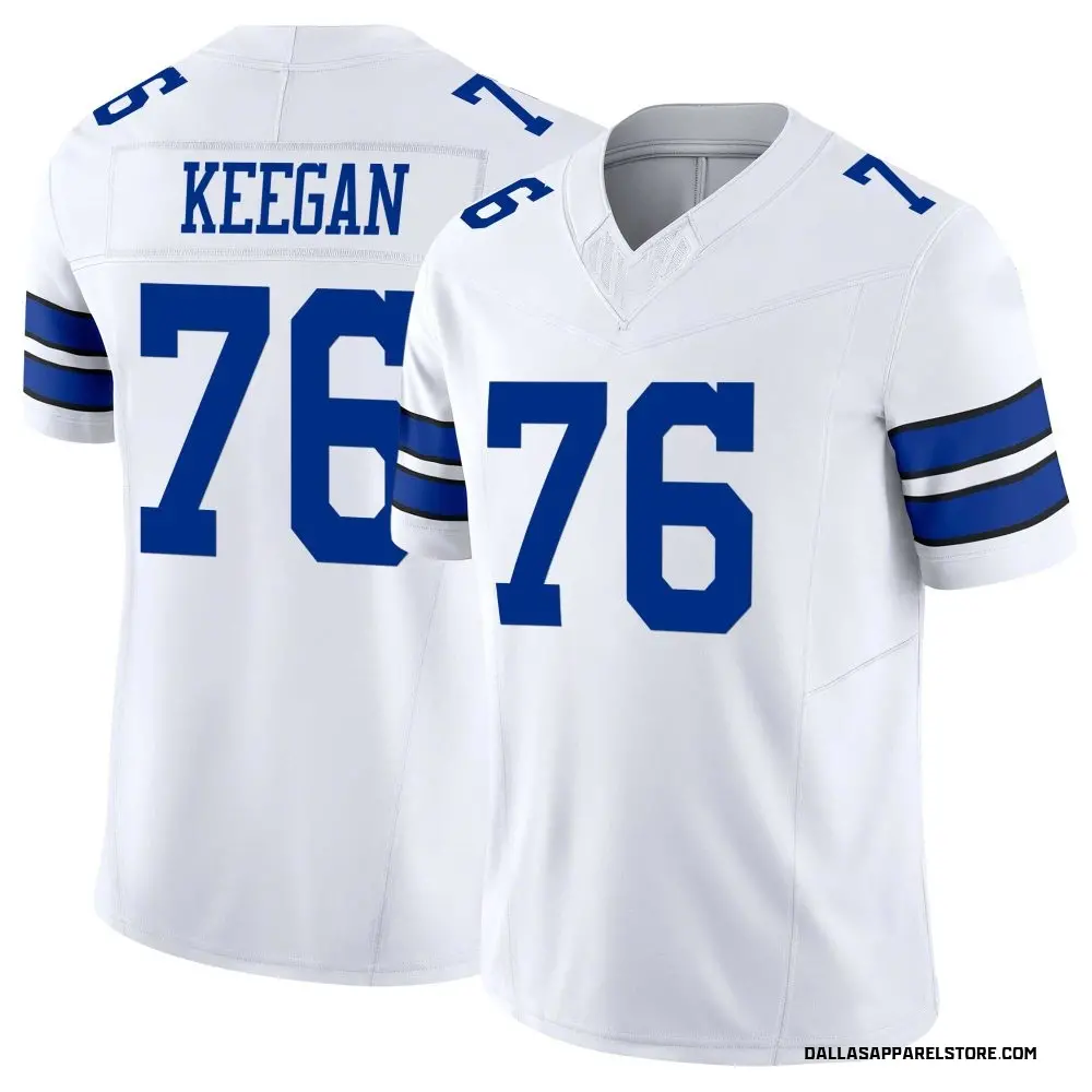 Trevor Keegan Men's Limited White Dallas Cowboys Vapor F.U.S.E. Jersey