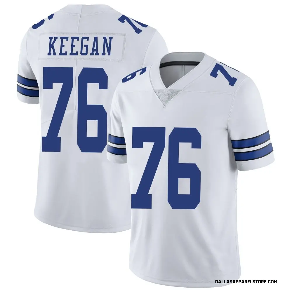 Trevor Keegan Men's Limited White Dallas Cowboys Vapor Untouchable Jersey
