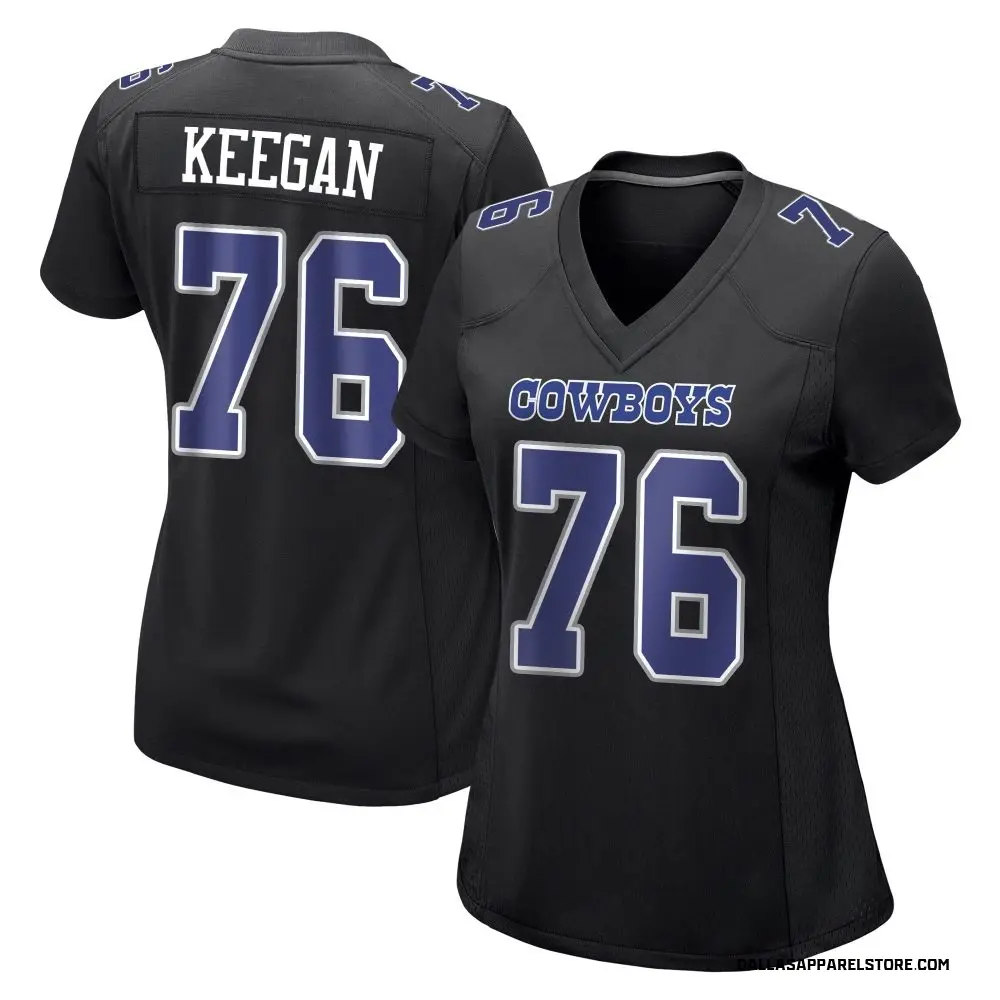 Trevor Keegan Women's Game Black Dallas Cowboys Carbon Fashion Jersey