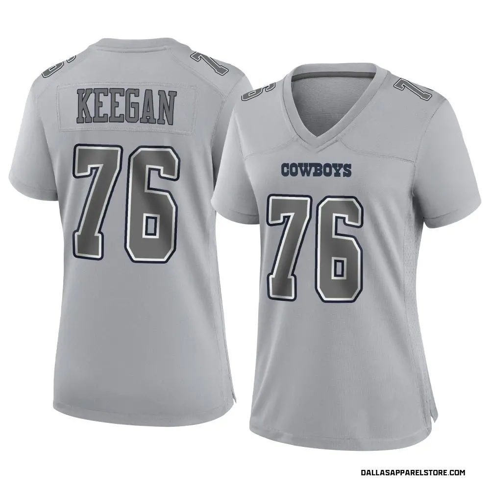 Trevor Keegan Women's Game Gray Dallas Cowboys Atmosphere Fashion Jersey