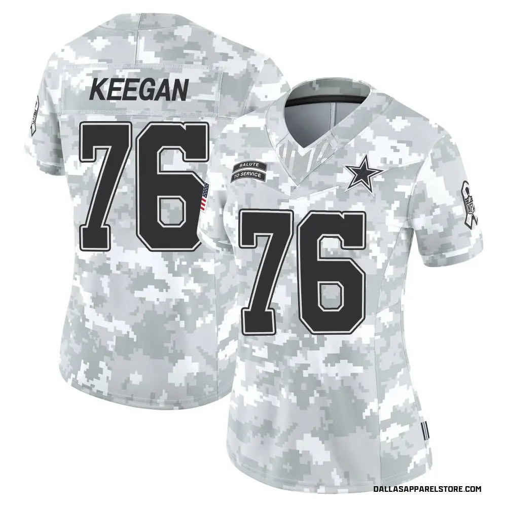 Trevor Keegan Women's Limited Arctic Camo Dallas Cowboys 2024 Salute to Service Jersey