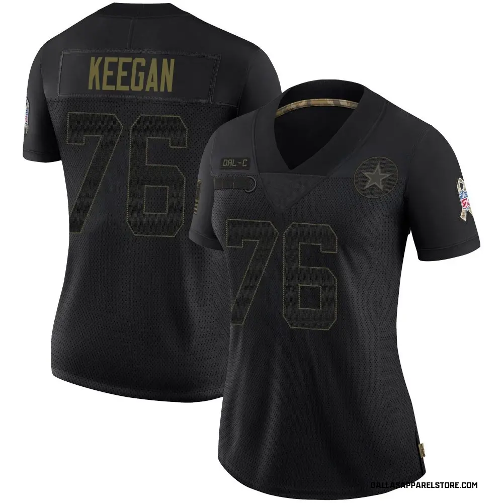 Trevor Keegan Women's Limited Black Dallas Cowboys 2020 Salute To Service Jersey