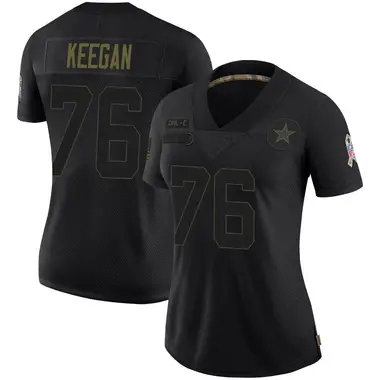 Trevor Keegan Women's Limited Black Dallas Cowboys 2020 Salute To Service Jersey