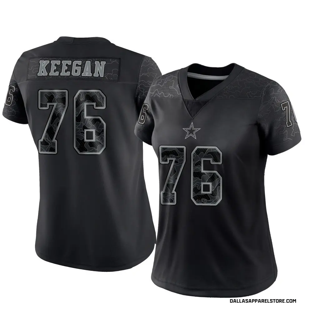 Trevor Keegan Women's Limited Black Dallas Cowboys Reflective Jersey