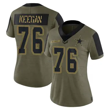 Trevor Keegan Women's Limited Olive Dallas Cowboys 2021 Salute To Service Jersey