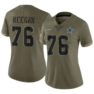 Trevor Keegan Women's Limited Olive Dallas Cowboys 2022 Salute To Service Jersey