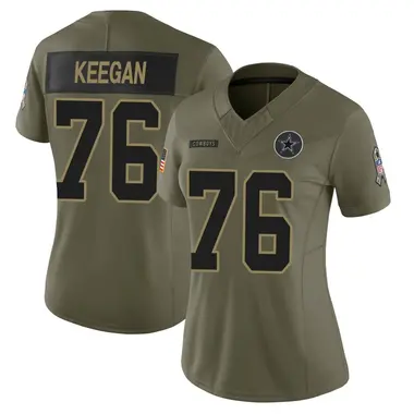 Trevor Keegan Women's Limited Olive Dallas Cowboys 2025 Salute to Service Jersey