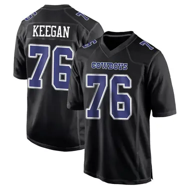 Trevor Keegan Youth Game Black Dallas Cowboys Carbon Fashion Jersey