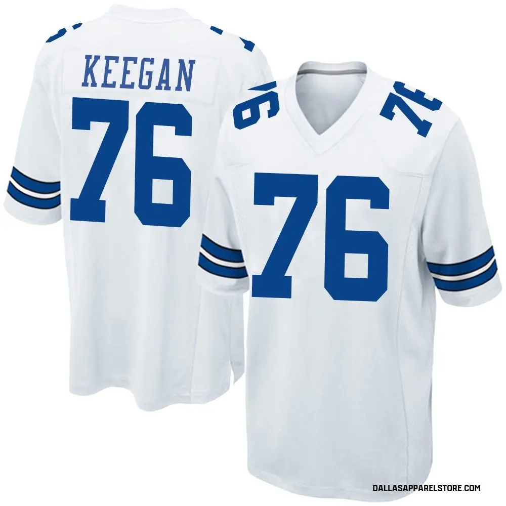 Trevor Keegan Youth Game White Dallas Cowboys Jersey
